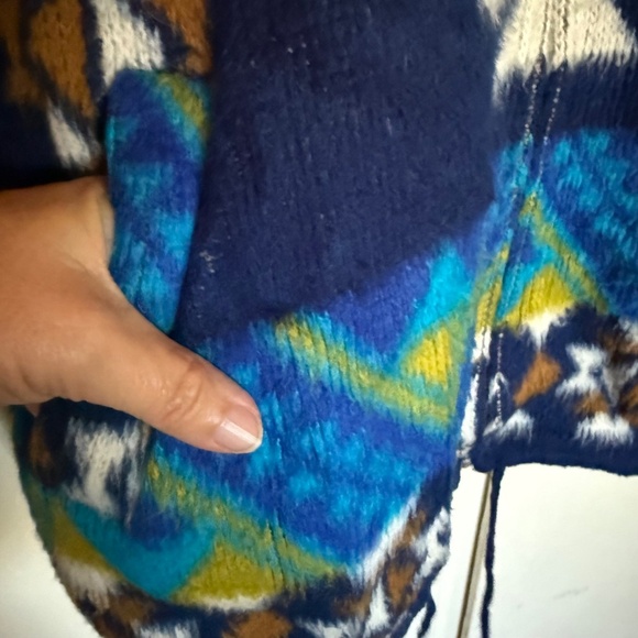 Artesanias Tuntaquimba Ecuadorian Southwest Wool Jacket Size Medium - Picture 2 of 10